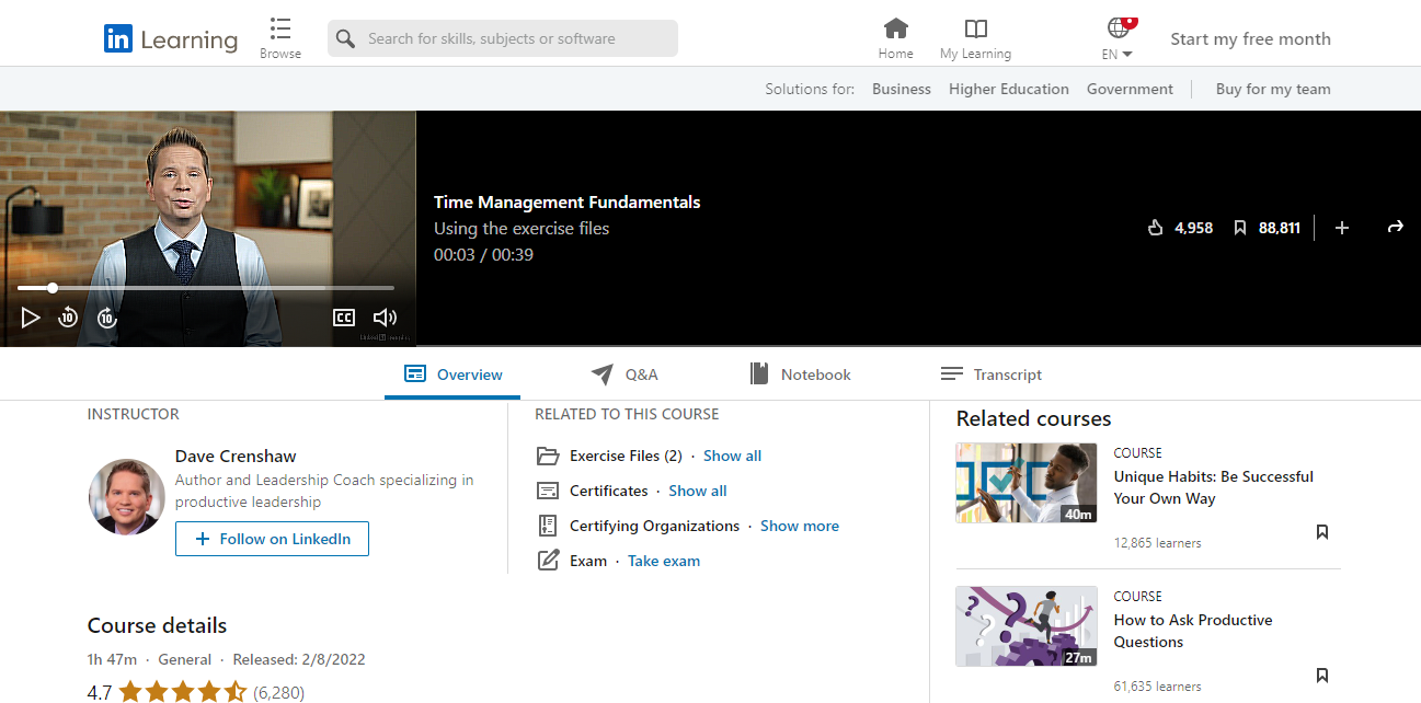Time Management Fundamentals